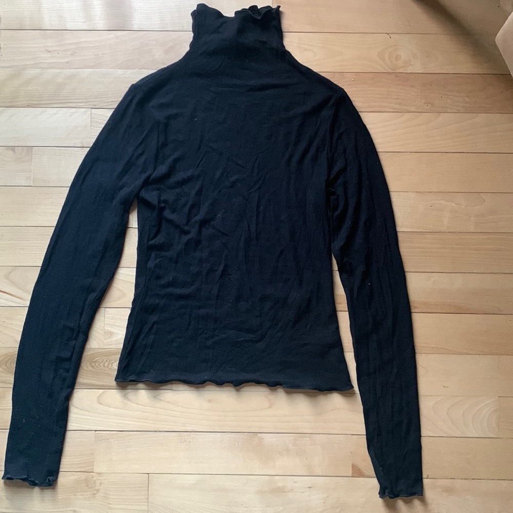 NWT Ribbed Turtleneck Black
